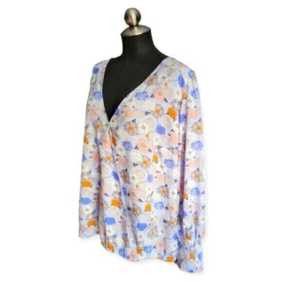 Mello`day Floral Print Blouse Size 3X - Picture 1 of 12